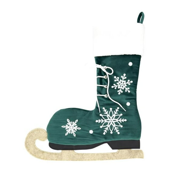 Wintry Charm Ice Skate Stocking
