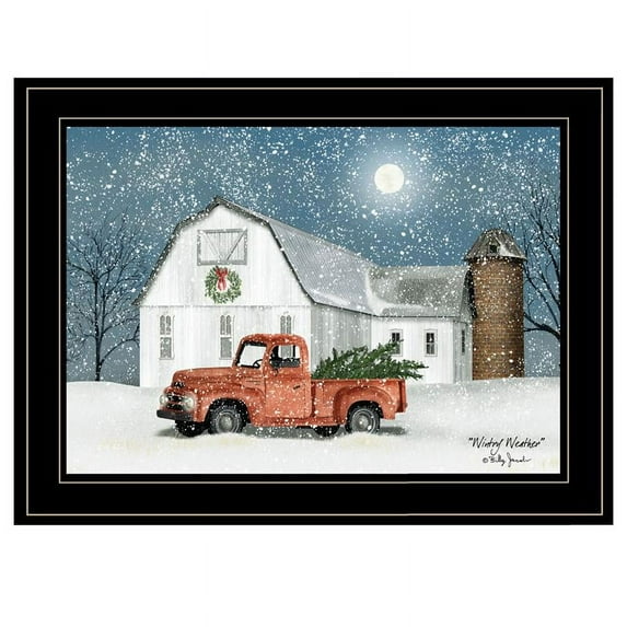 TrendyDecor4U Wintry Weather By Billy Jacobs Framed Print BJ1195-704G