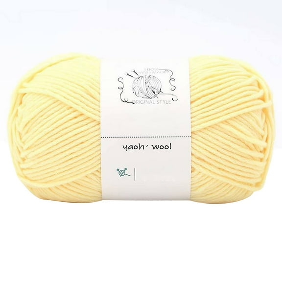 Winty Crochet Yarn,Medium Weight Yarn,1Pc=100G Hand Woven Cotton Yarn Soft Crochet Yarn for Hand Knitting Warm Sweater Sofa Cushion Scarf Diy (Color : 1Pc 01),Cotton Yarn
