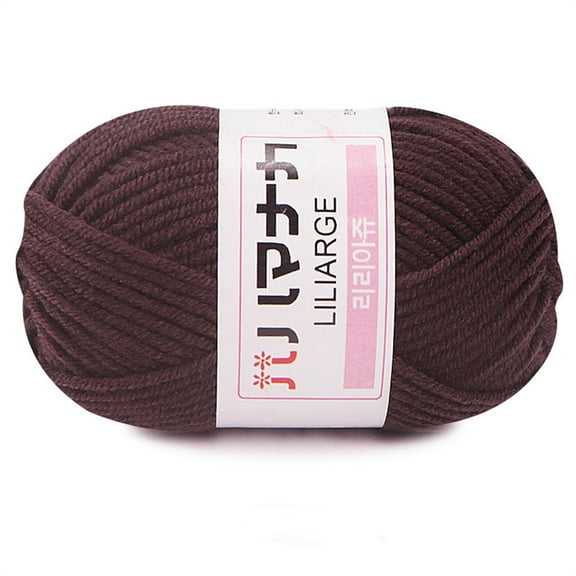 Winty Acrylic Yarn,Crochet & Knitting Yarn for Beginners with Easy-To-See Stitches,1Pc Chunky Colorful Hand Knitting Milk Cotton Knitting Crochet Blended Cotton