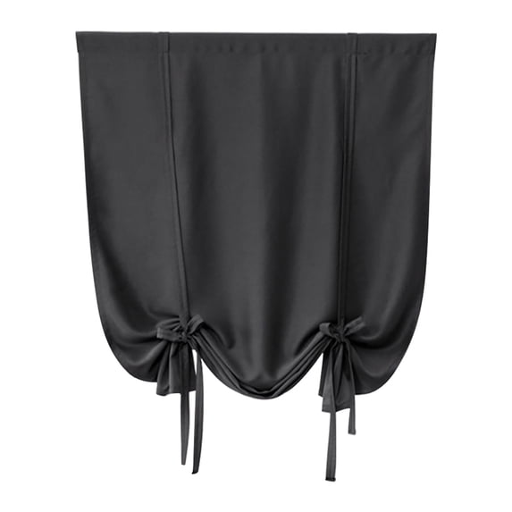 Winty Blackout Curtains,Living Room Curtains,1Pc Roman Curtain Beige Tie Up Curtains for Kids Room Small Windows Thermal Insulated Window Shades for Bathroom Kitchen 30" X 46",Tiers & Valances