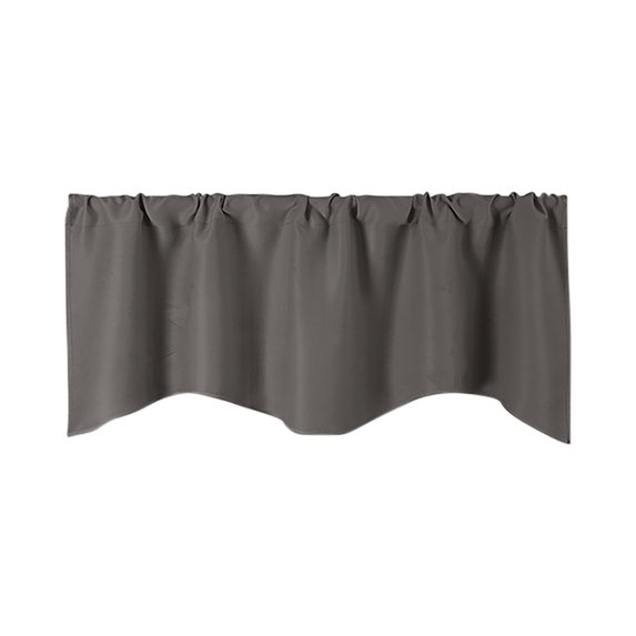 Winty Blackout Curtains,Living Room Curtains,Door Curtain Kitchen Shading Window Curtain Solid Color Pocket Fan Shaped Curtain Short Curtain 52 X 18 Inches,Tiers & Valances