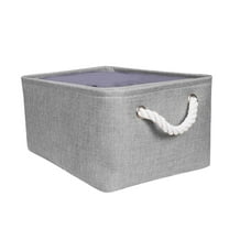 Winty Home Textile Storage,1Pc Storage Basket,Storage Bins Cotton Rope Handles Fabric Baskets Clothes Storage Baskets