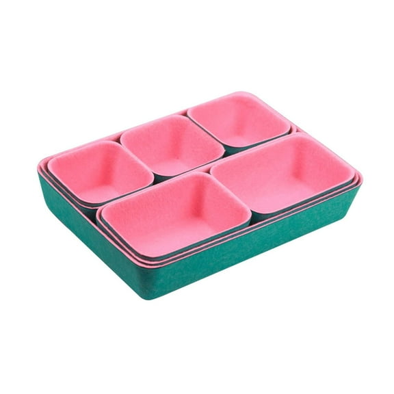 Winty Home Textile Storage,1X Felt Storage Box,Washable Drawer Storage Organizer Office Drawer Organizer Bins Containers Divider Set Of 8