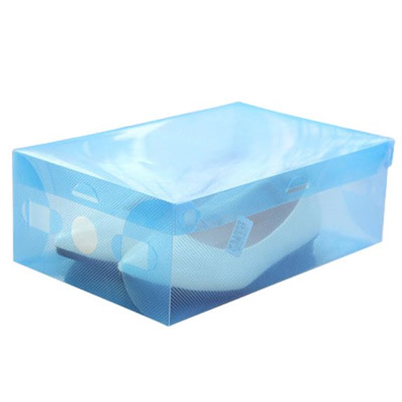 Winty Home Textile Storage,1X Solid Color Storage Box,Multifunctional Color Plastic Storaget Box, Clear Foldable Shoe Storage Boxes