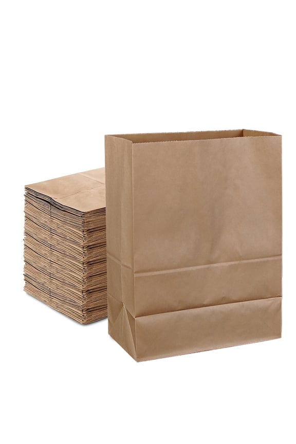 Home Textile Storage,50Pc Cowhide Packaging Bag,50 Pc Large Kraft Brown Paper Grocery Bags