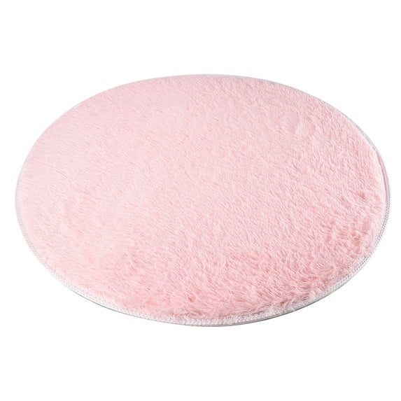 Winty Carpet,Floor Mat,80Cm Soft Coral Velvet Round Rug Anti-Skid Doormat Carpet Bath Living Room Rug,Area Rugs