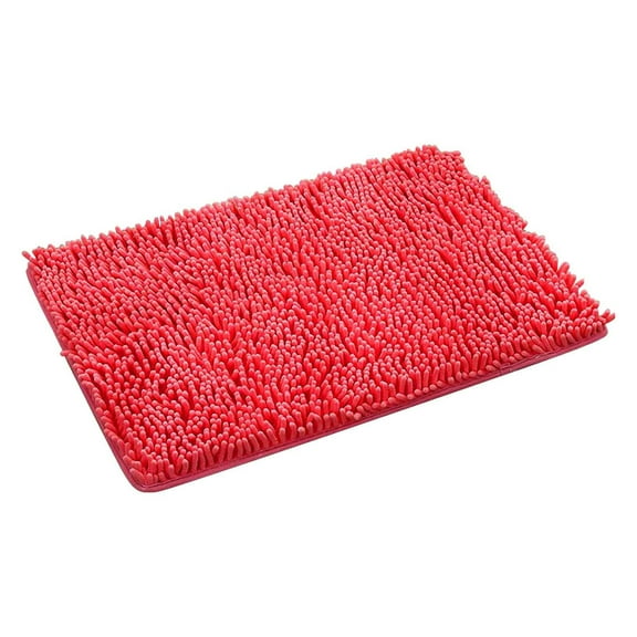 Winty Small Area Rugs,Outdoor Mat Non Slip Doormat,Orange Red Bathroom Carpet Absorbent Bathroom Mat Soft and Comfortable Furry Durable Thickened Bathroom Carpet Machine Washable Reusable