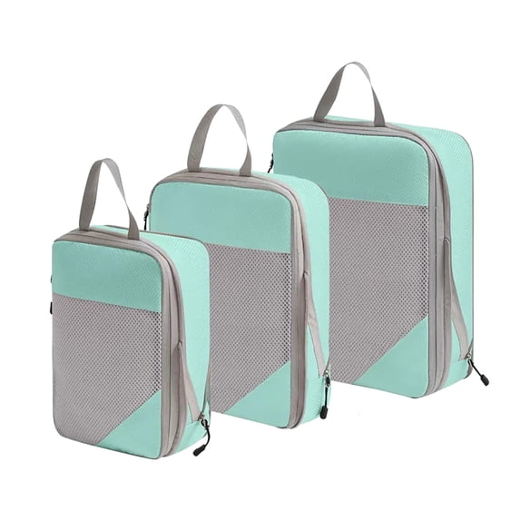 Winty Storage Bin,Storage Containers,Compression Packing Cubes 3/4 Set Compressible Packing Cubes with Laundry Bag Travel Packing Cubes for Carry On Luggage,Storage Basket