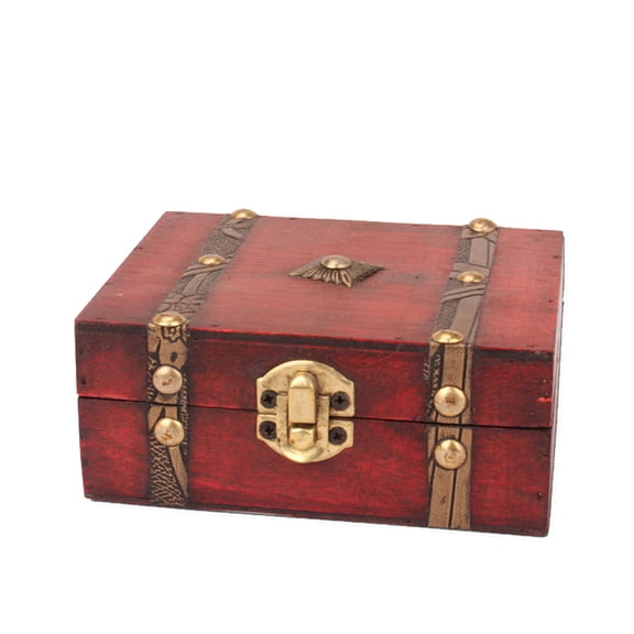 Winty Storage Bin,Storage Containers,Wood for Storing Pearl with Lock Handmade Jewelry Metal Box Jewelry Box Vintage Housekeeping & Organizers,Storage Basket