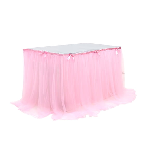 Winty Tablecloths,Table Cloth Cover,Table Skirt Wedding Birthday Party Dessert Table Decoration Tulle Table Skirt,Table Cover