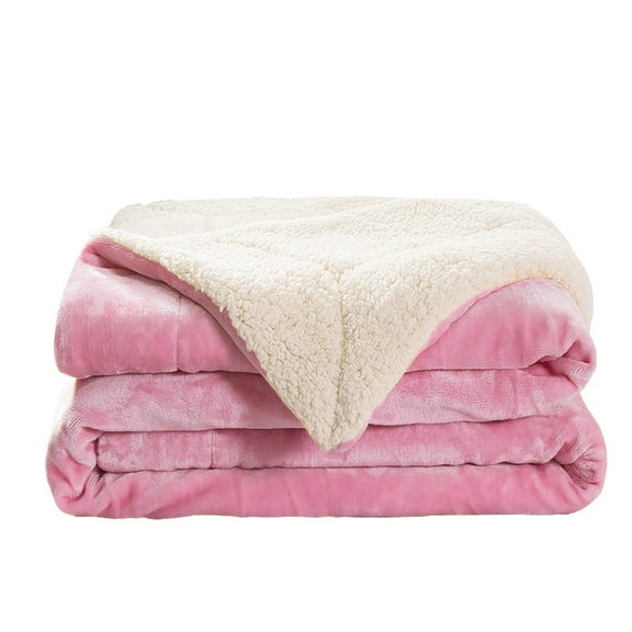 Winty Throw Blankets,Quilts,Eveluo Thickened Flannel Lamb Wool Composite Blanket Double Blanket Leisure Blanket Gift Blanke,Bed Blankets
