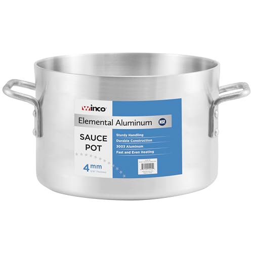 Winware Professional 14 Quart Aluminum Sauce Pot