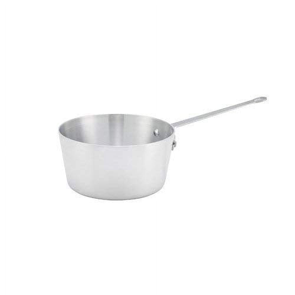 Professional 2.5 Quart Aluminum Tapered Sauce Pan with Metal Handle