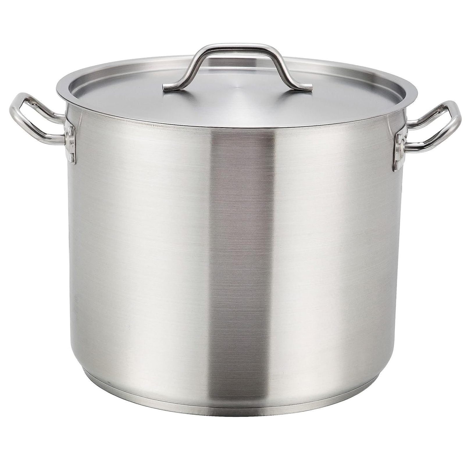 Winco 40 Quart Stainless Steel Stock Pot with Cover
