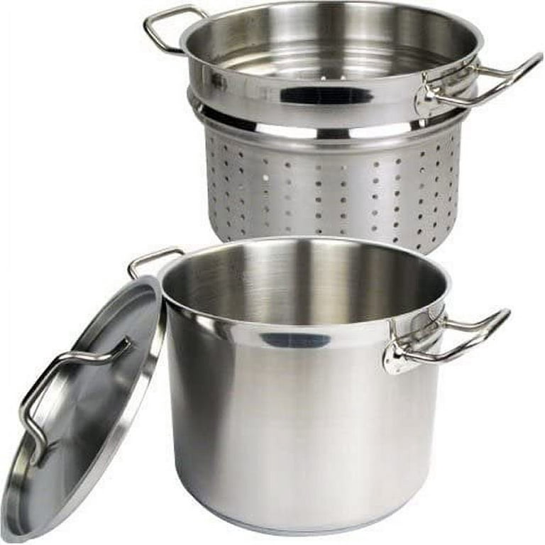 All-Clad Stainless Steel 12 Qt. Stock Pot with Pasta & Steamer Inserts
