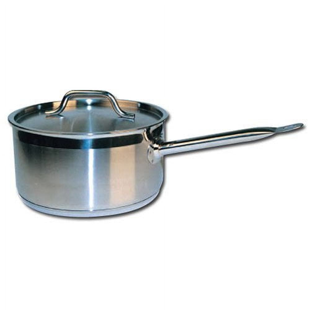 SLOTTET Tri-Ply Whole-Clad Stainless Steel Sauce Pan with Steamer ,1.5  Quart Small Multipurpose Pot with Pour Spout,Strainer Glass Lid, 1Quart  Saucepan for Cooking with Stay-cool Handle 