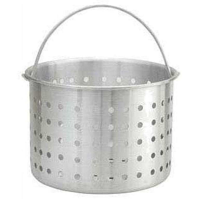 Winco 20 Qt. Aluminum Stock Pot Steamer Basket