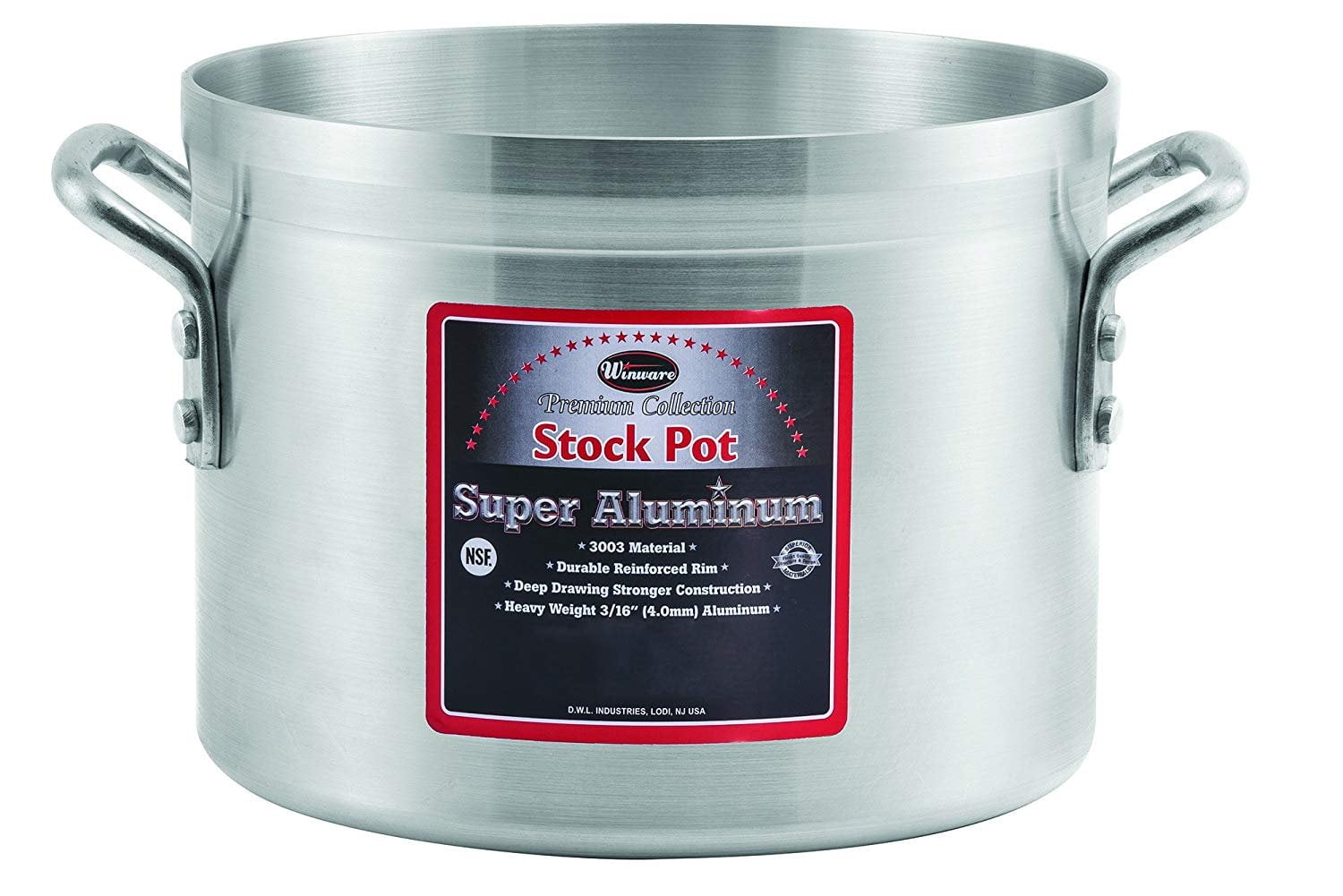 Winco 24-Quart Heavy Duty Aluminum Stock Pot