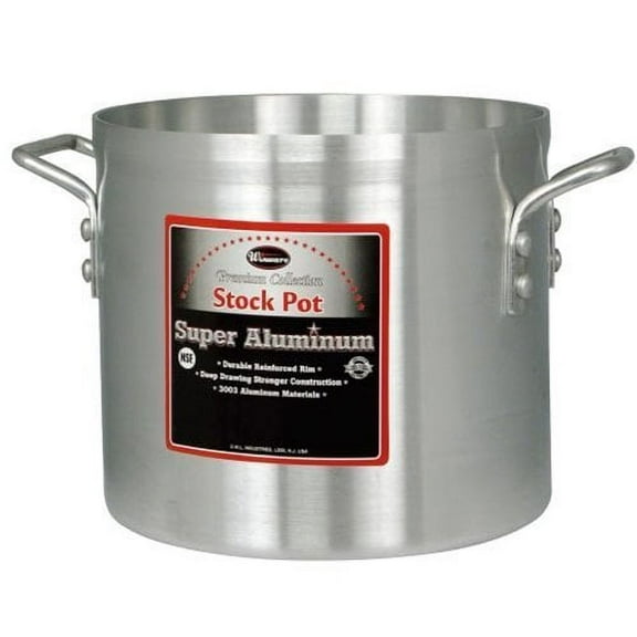 Winware by Winco Aluminum Stock Pot 40 Quart, 14.6" Diameter