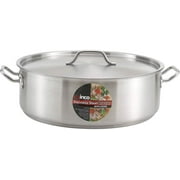 Winware by Winco Brazier With Cover, Stainless Steel 20 Quart