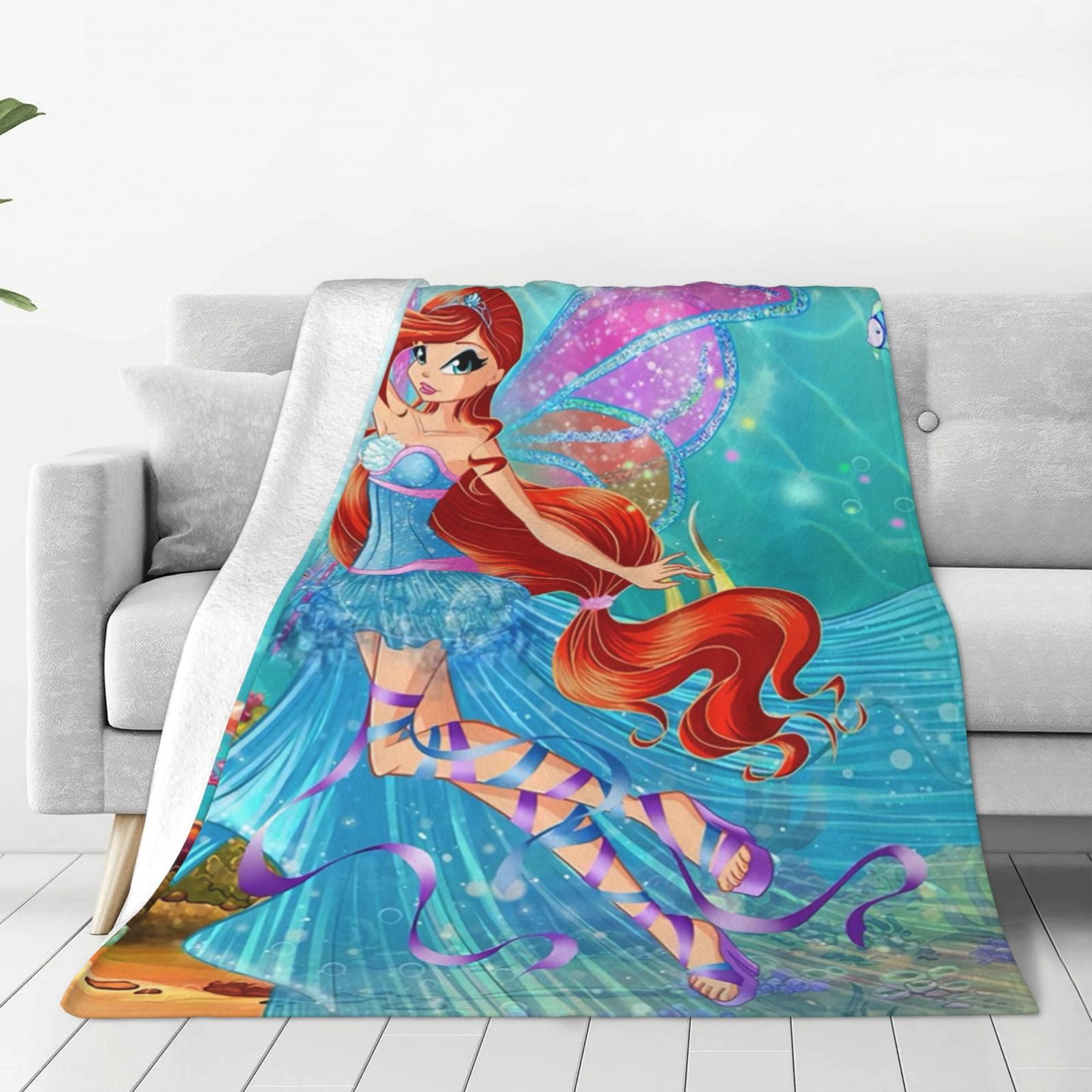 Winx Club Cute Anime Blanket, Gifts For Girls And Boys, Super Soft