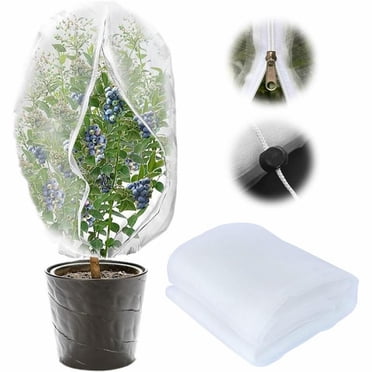2-Pack Fruit Tree Netting 4.6x6 Ft | Garden Bird Netting With Drawstring For Blueberries, Vegetables & Plants