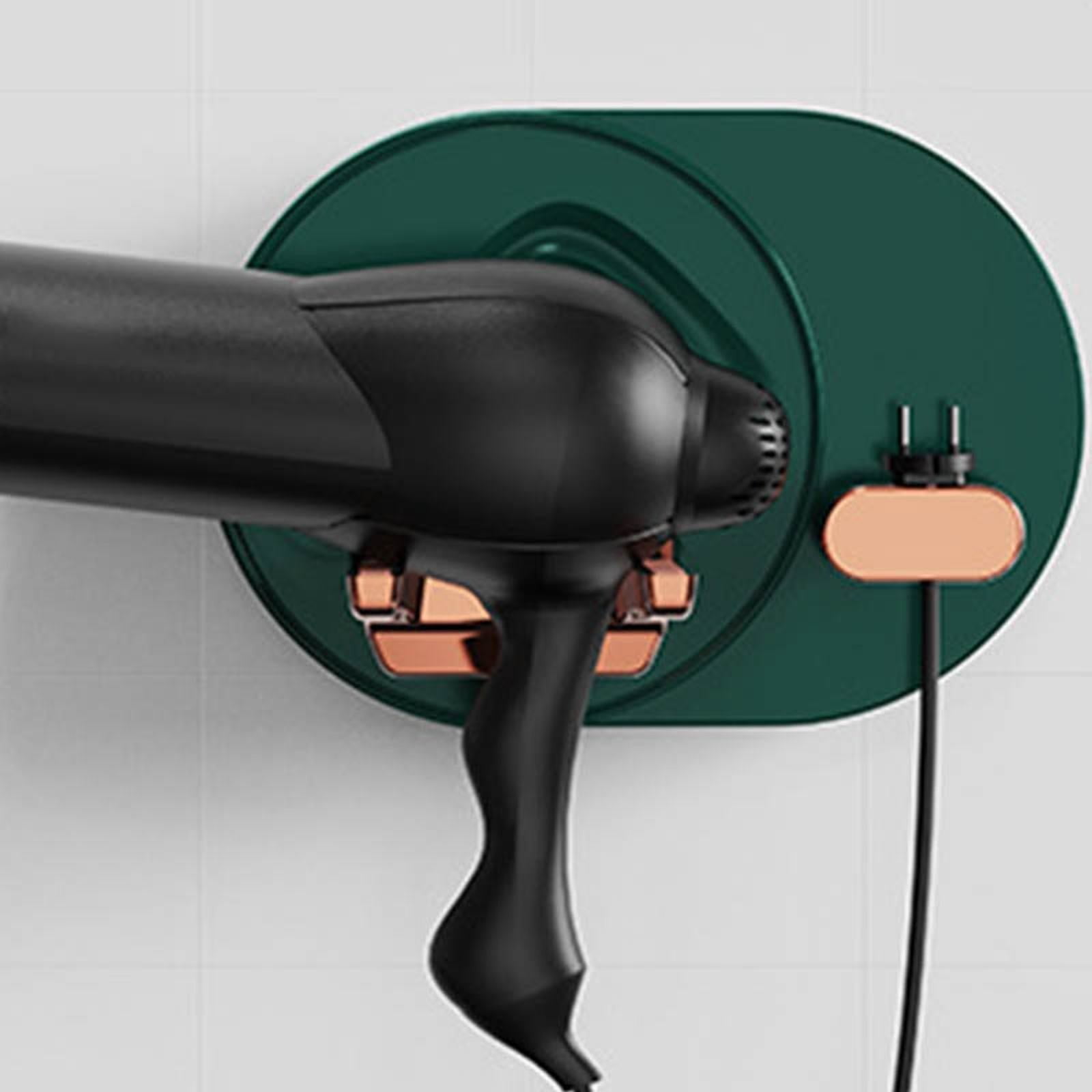 WinysinHair Dryer Holder Wall Mounted Self Adhesive Hair Blow Dryer