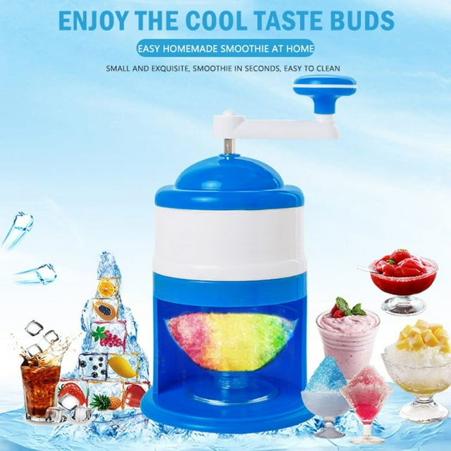 WinysinPortable Ice Crusher And Shaved Ice Machine Hand Shaved Ice