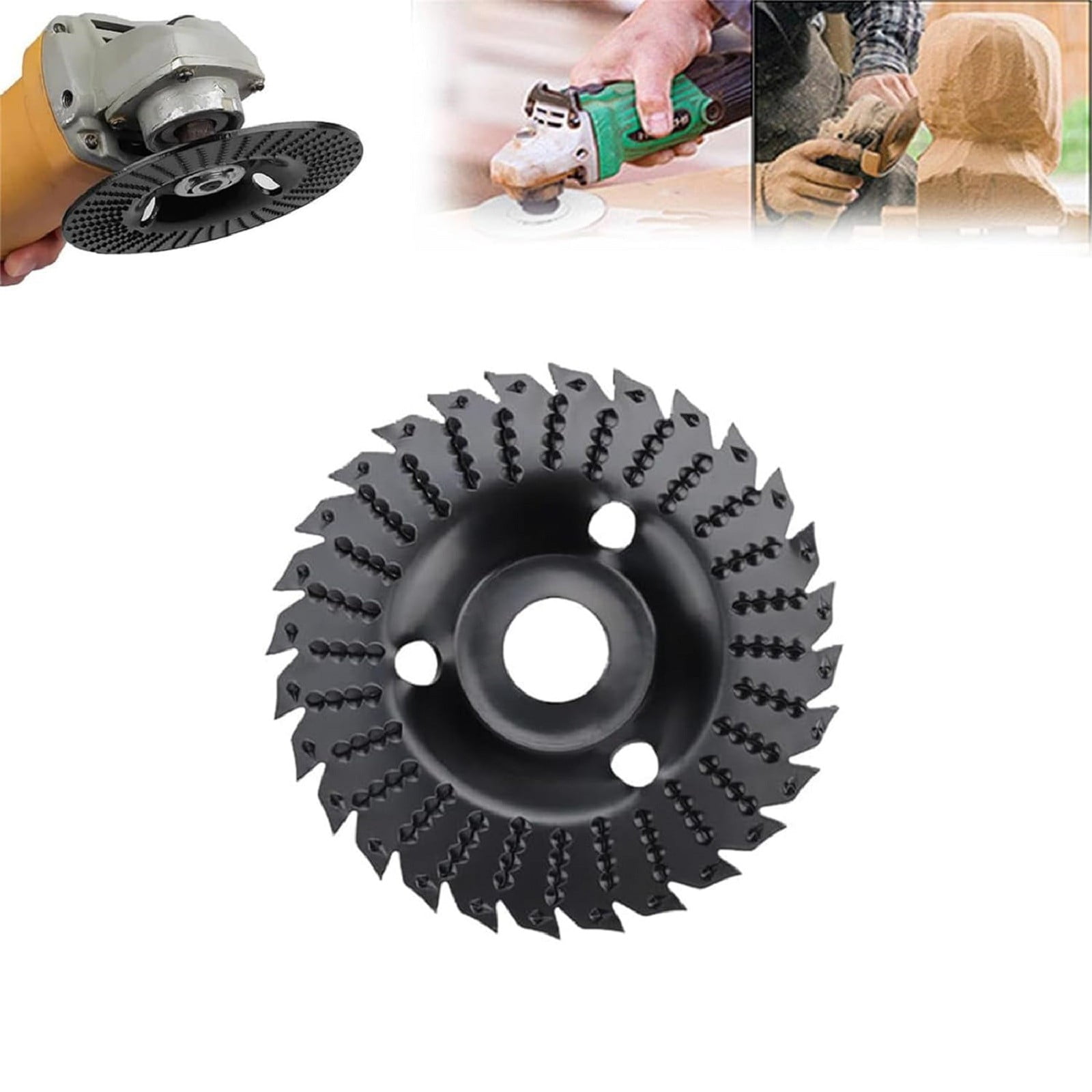 WinysinWood Carving Disc Grinding Wheel With Teeth Angle Grinder Wood Carving Disc Angle Grinder