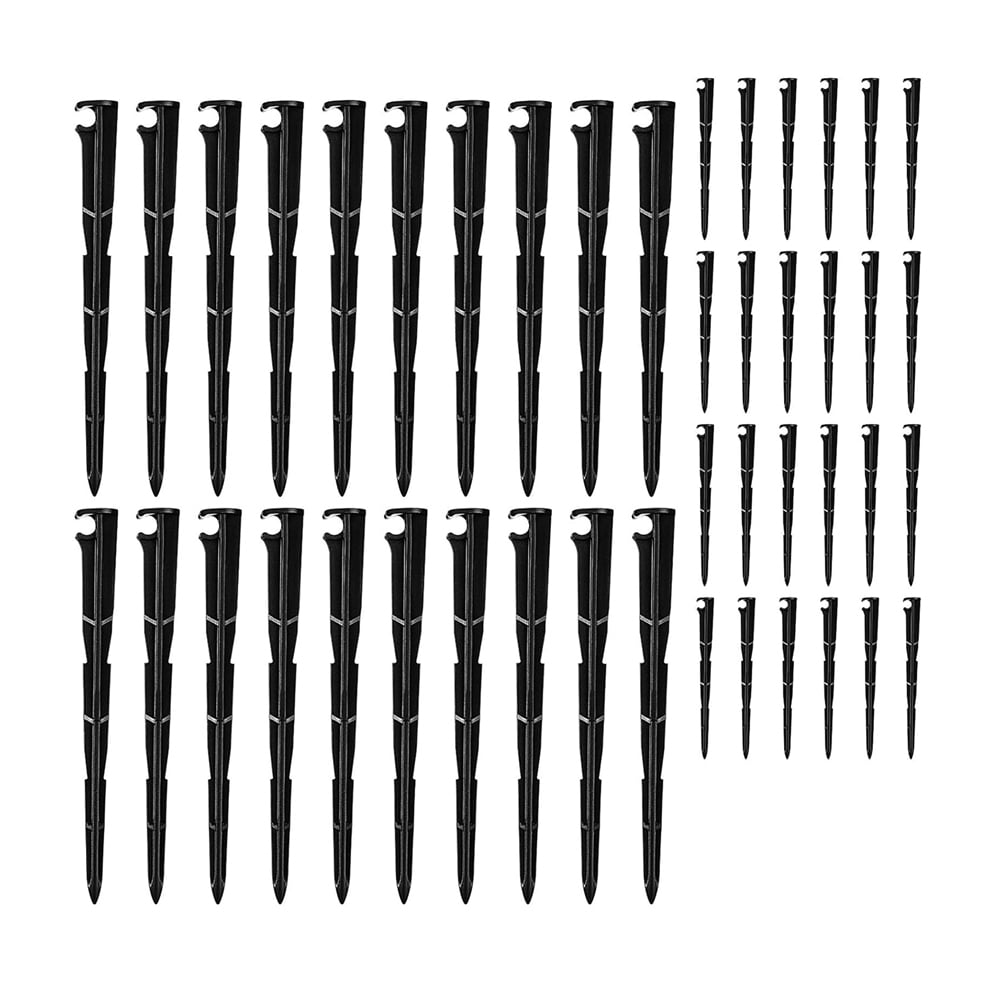 Winyuyby 100 Pcs Irrigation Drip Support Stakes 1/4inch Universal Drip