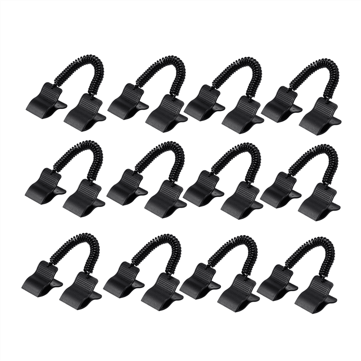 Winyuyby 12 Pcs Swimming Pool Cover Clips for Above Ground Pools Solar