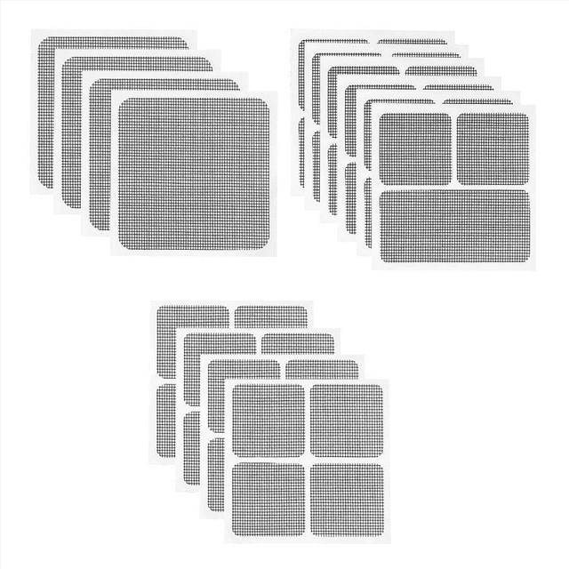 Winyuyby 14 Sheets Window Screen Patches Repair Kit, 3 Sizes Window