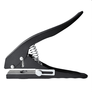  Slot Punch & 10 Pcs Metal Badge Clips with PVC Straps, SENHAI Badge  Hole Punch Plier Puncher Tool for PVC ID Card Holders Hand Held : Office  Products