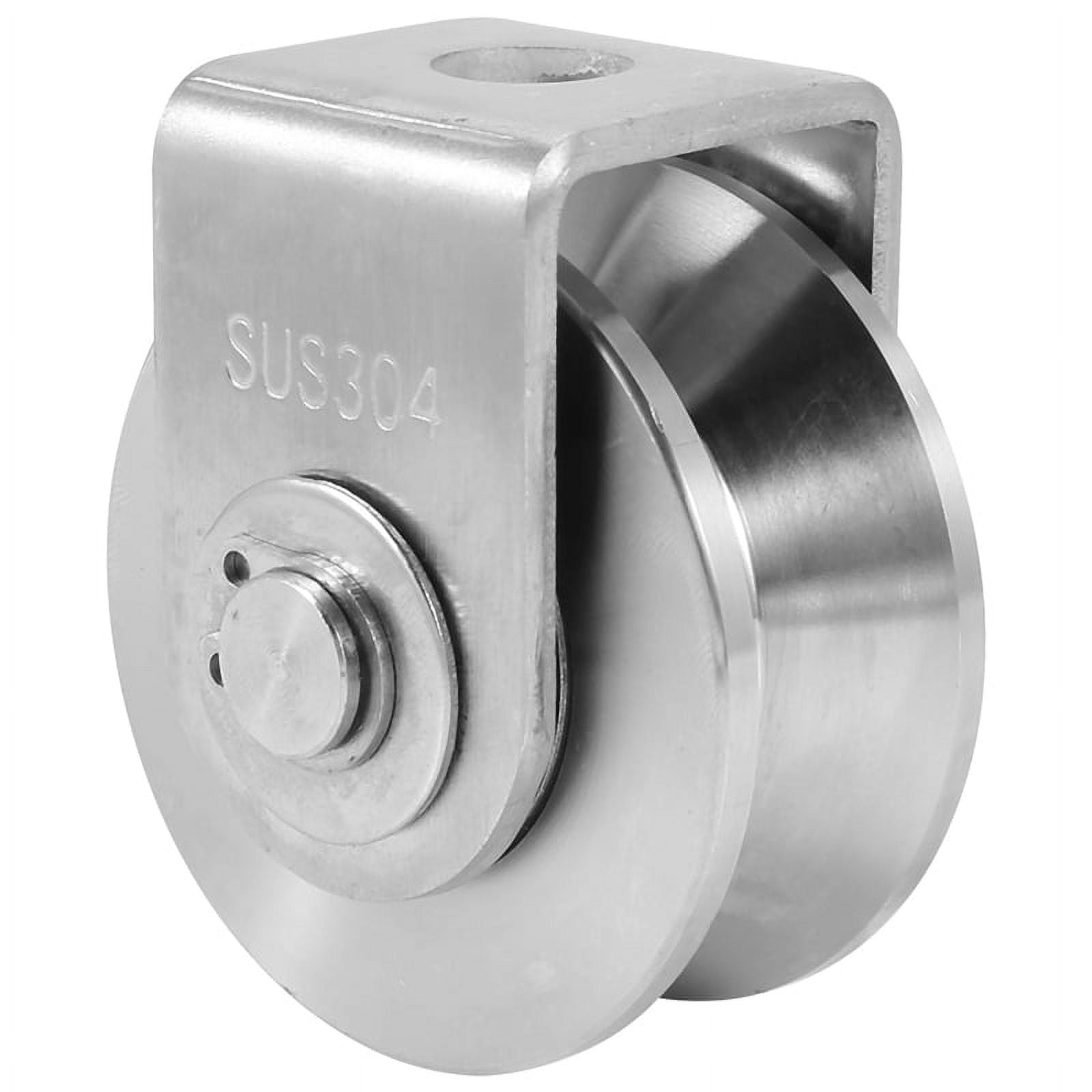 Winyuyby 2 Inch V Type Pulley Roller 304 Stainless Steel Sliding Gate