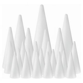 FloraCraft Styrofoam Cones, 6 x 3, 2/Pkg.