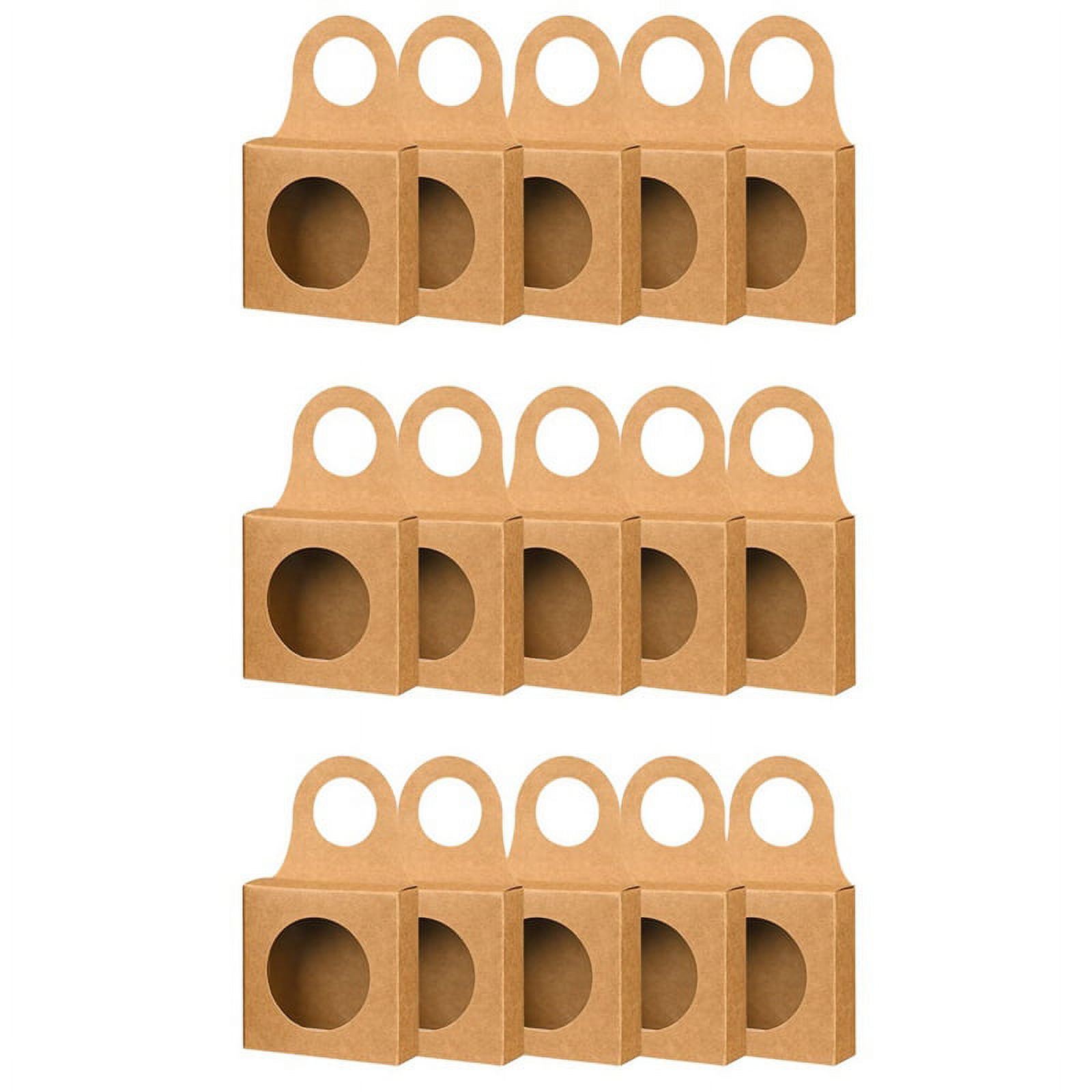 Winyuyby 25PCS Wine Box with Window Charcuterie Box Wine Bottle Box