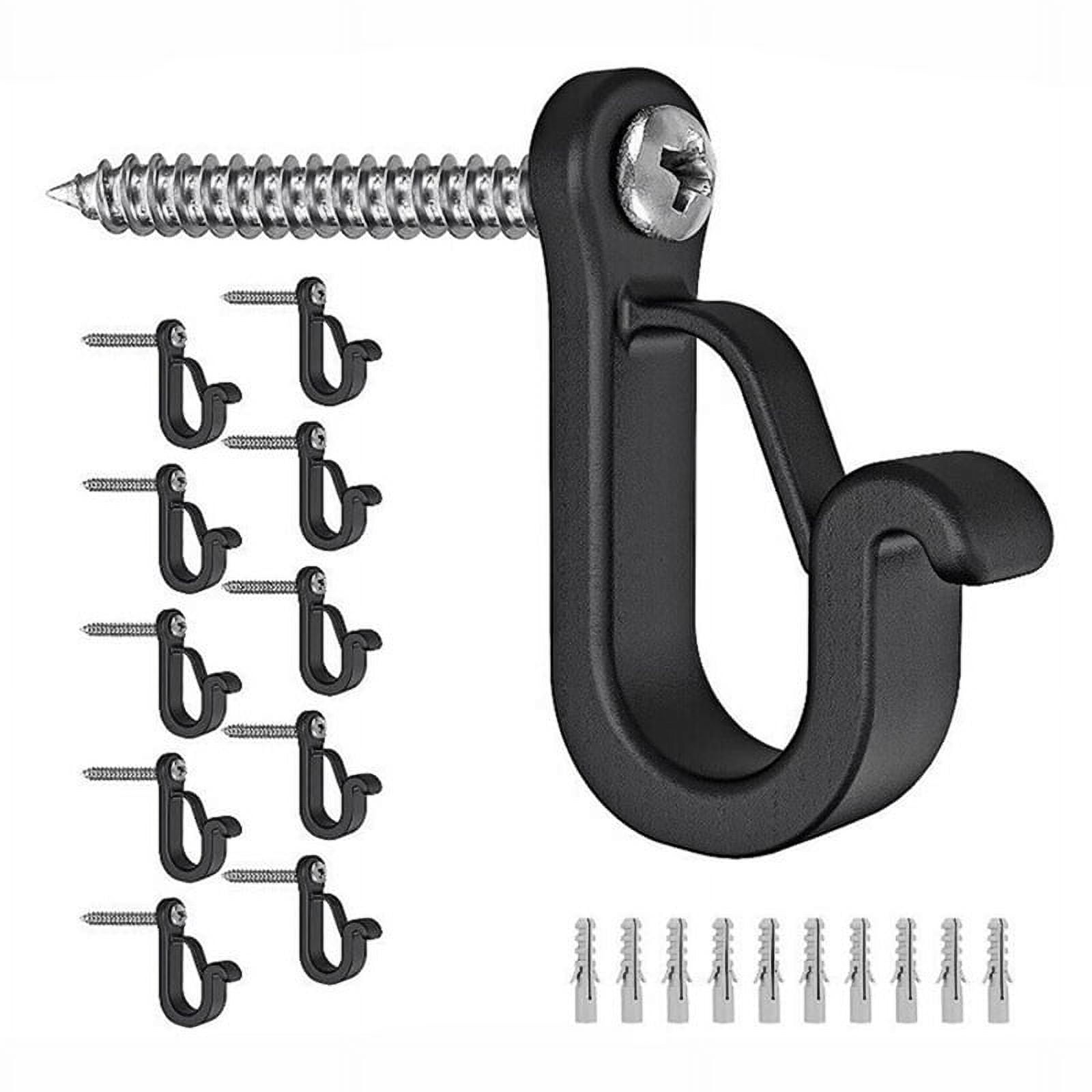 Winyuyby 30PCS Screw in Hooks for Hanging Outdoor String Lights
