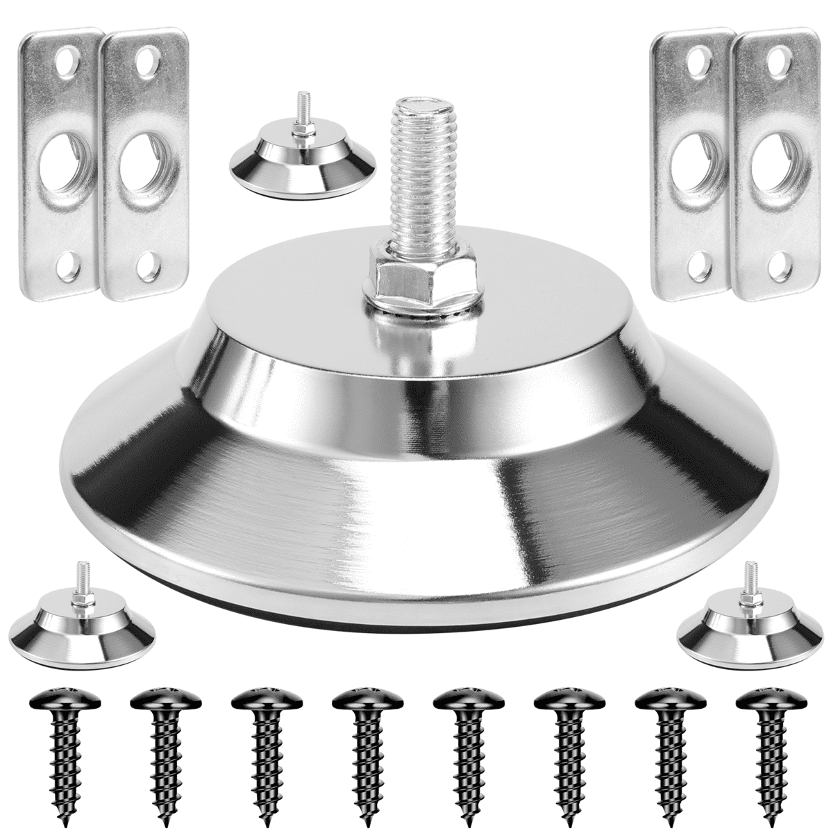 Winyuyby 4 PCS Billiard/Pool Table Leg Levelers 5 Inch Metal Game Table