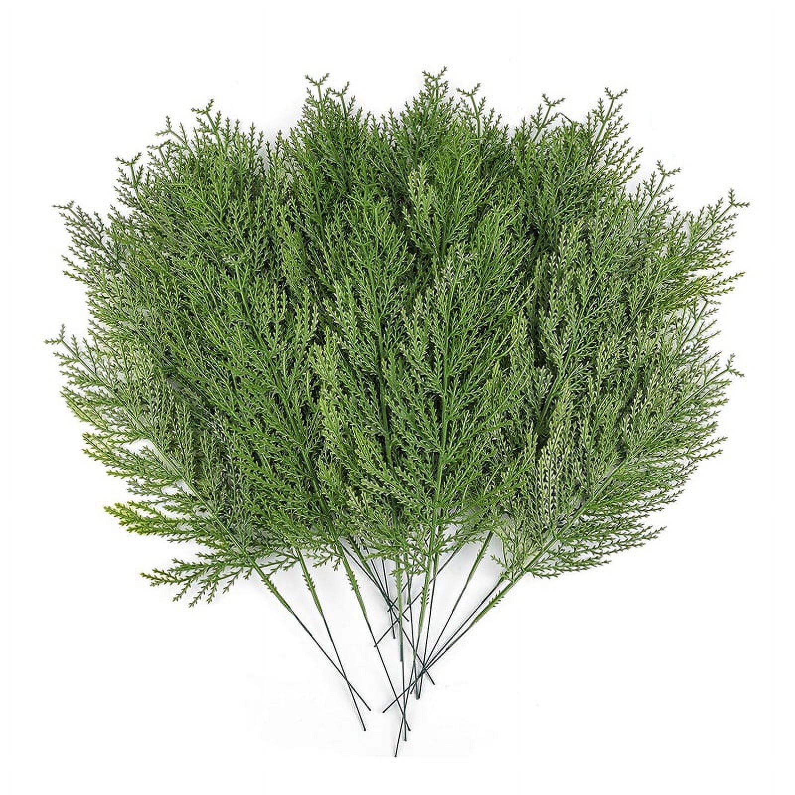 Winyuyby 40 Pcs Artificial Sprigs Faux Spray Branches Cypress Stems
