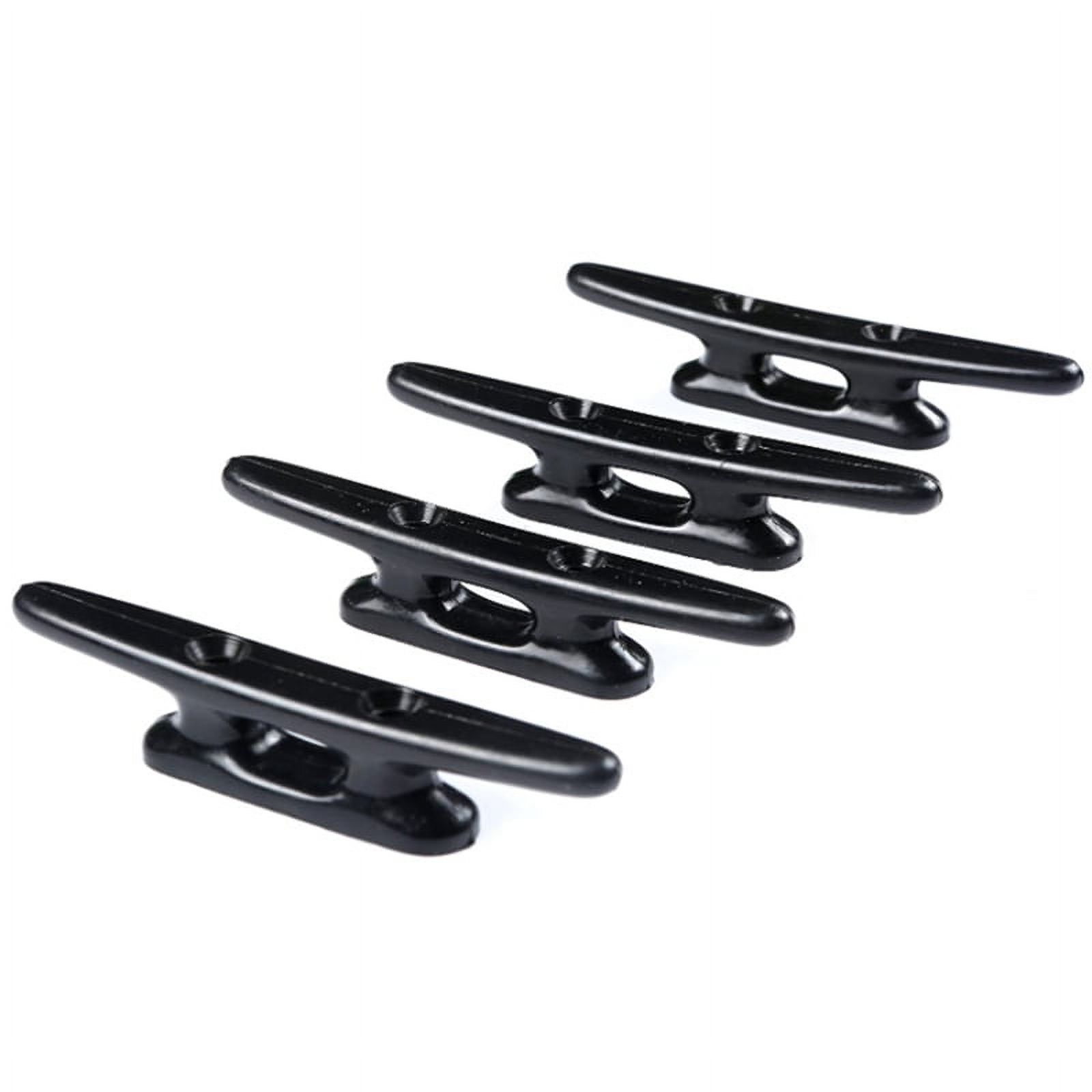 Winyuyby 4Pack 4 Inch Black Boat Cleat Kayak Cleats Boat Dock Cleats