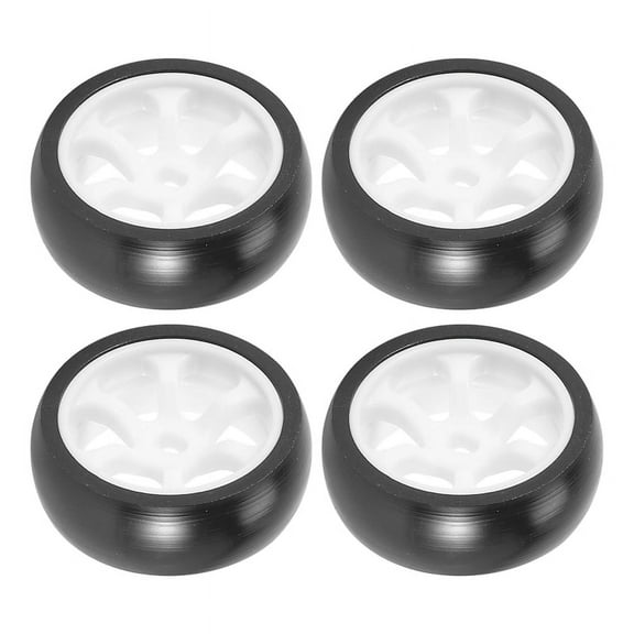 Winyuyby 4Pcs Hard Plastic Drift Tire Tyre Wheel for 284131 K969 K989 P929 Mini-Z Mini-Q Mini-D 1/28 RC Car Upgrades Parts Remote control model accessories