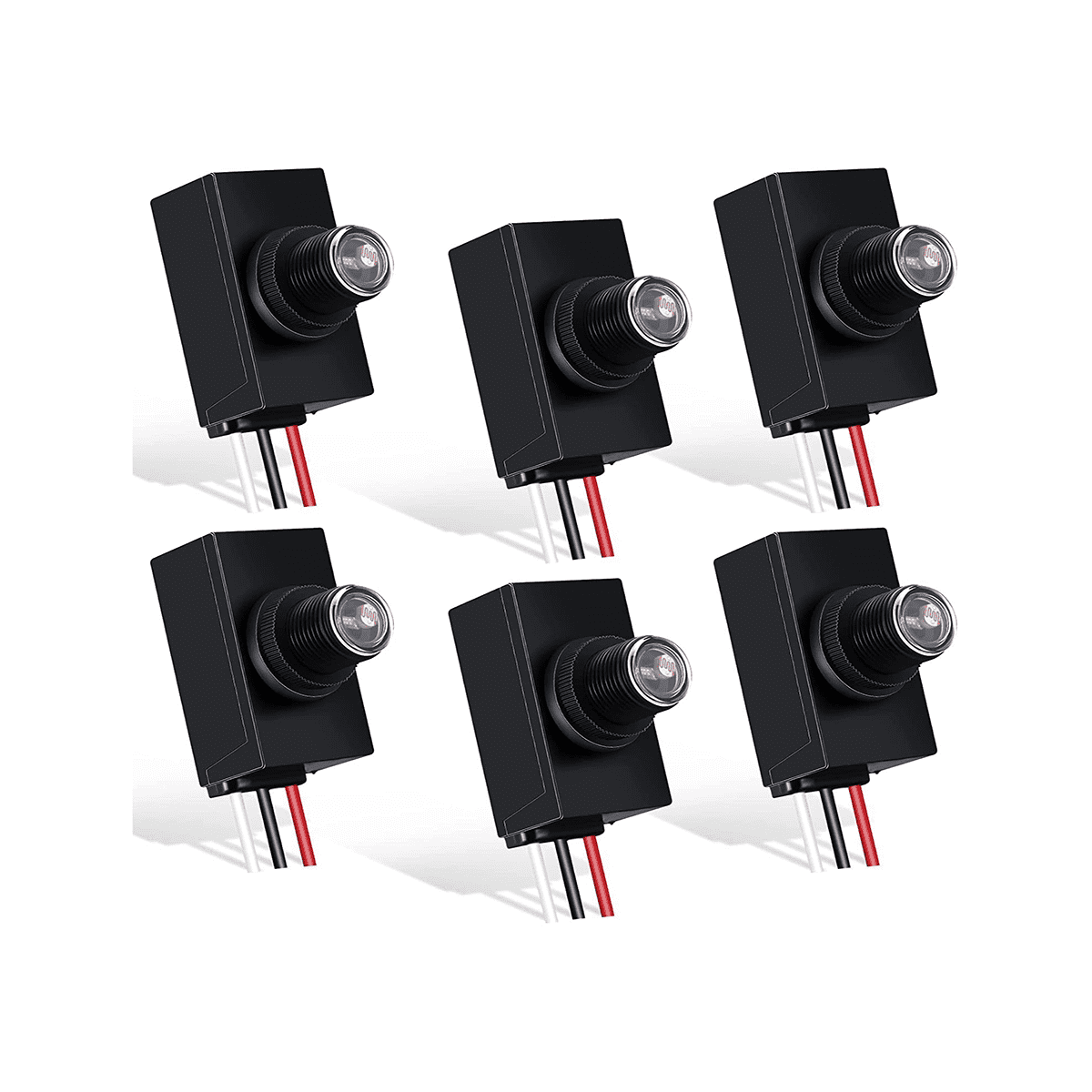 Winyuyby 6 Packs Dusk to Dawn Sensor For Outdoor Lighting 120277V