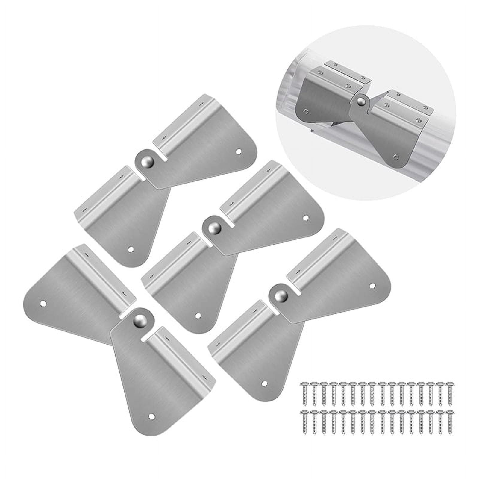 Winyuyby 6 Pcs Gutter Extension Hinge, Downspout Extension FlipUp