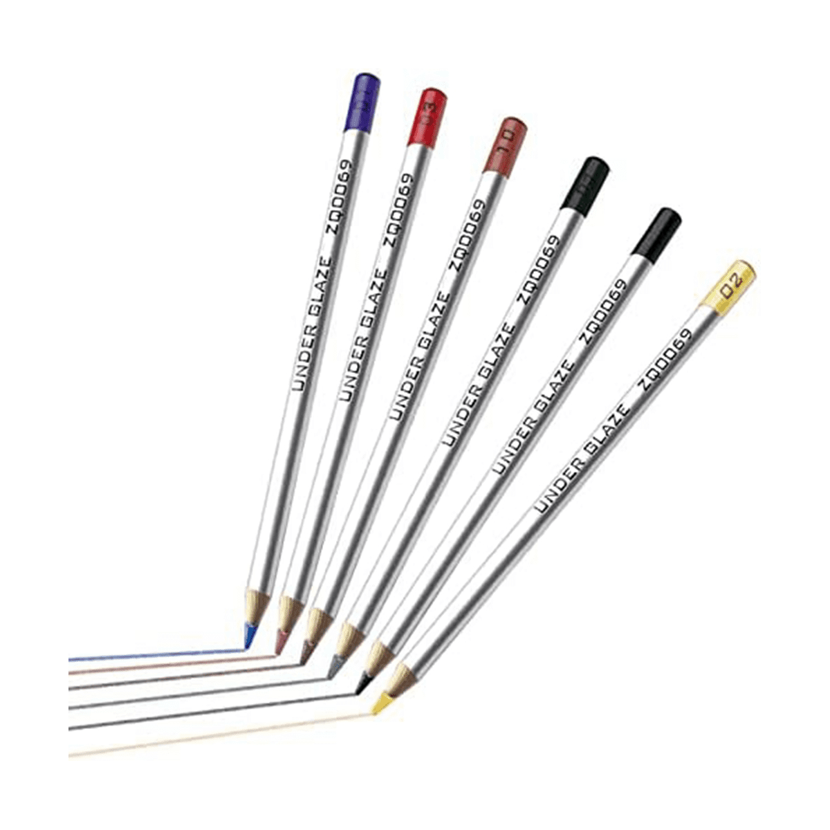 Winyuyby 6Pcs Underglaze Pencils, Underglaze Pencils for Pottery