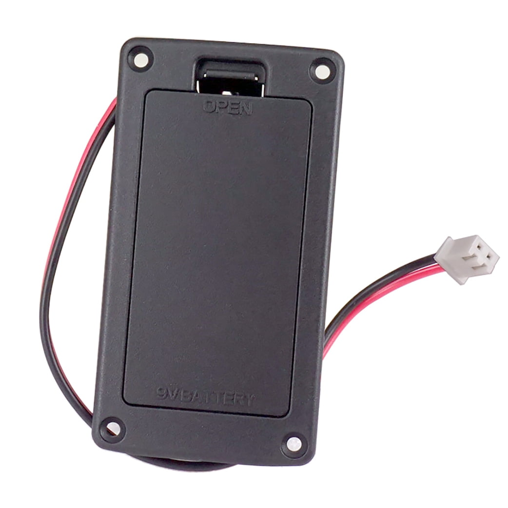 Winyuyby 9V Flat Mount Guitar Active Pickup Battery Cover Hold Box