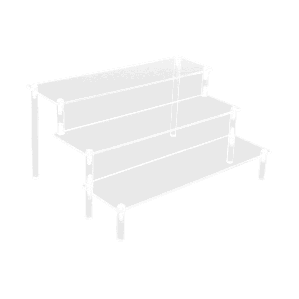 Winyuyby Acrylic Display Stand 3 Layers Clear Acrylic Display Stands