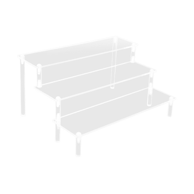 Winyuyby Acrylic Display Stand 3 Layers Clear Acrylic Display Stands for Display Cupcakes