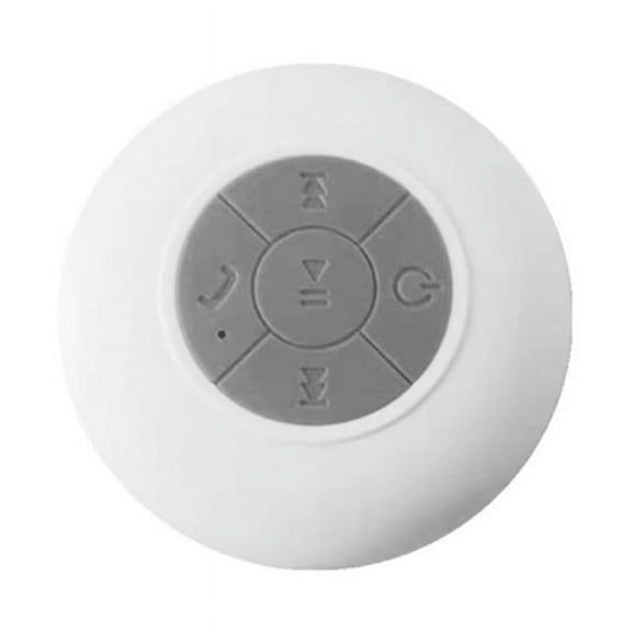 Bathroom Wireless Bluetooth Speaker Suction Cup Mini Portable RGB Light Stereo for Outdoor Sports White