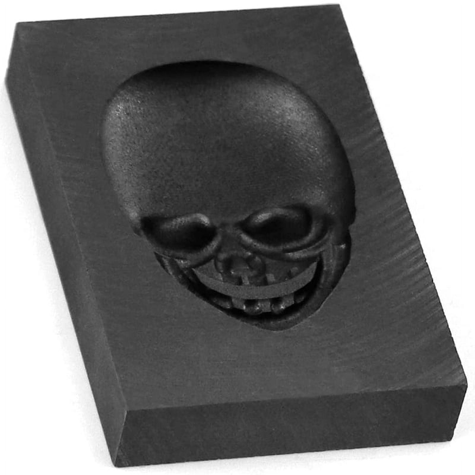 Winyuyby Casting Mold, Skull Graphite Casting Ingot Mold Crucible Mould